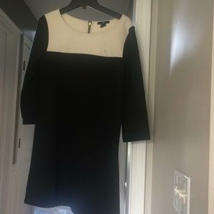 H&M black and white dress
